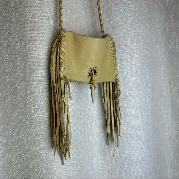 Hand Made! Deer Hide Leather Crossbody Bag - Picture 2 of 10